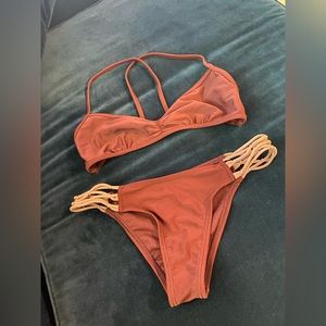Full tilt swim Bikini Berry lavender size small